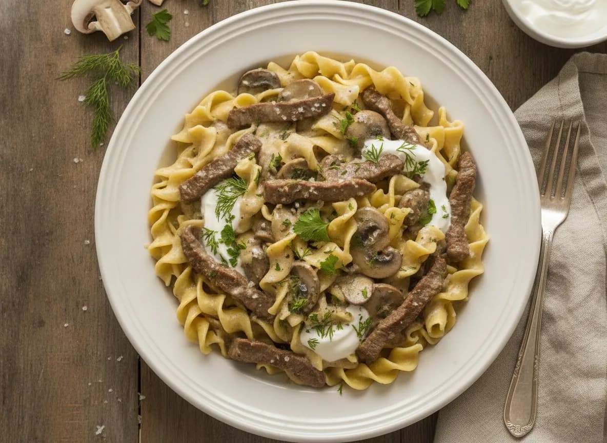 Easy Beef Stroganoff recipe
