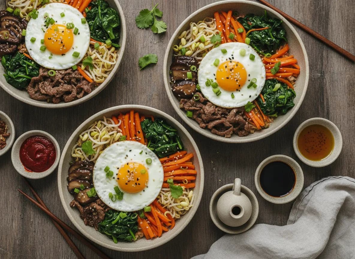 Easy Home Bibimbap Bowls recipe